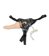 Load image into Gallery viewer, Vibrierender Strap-On-Dildo mit kugelförmiger Basis