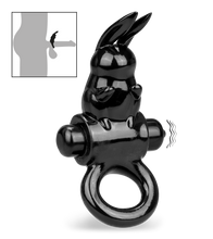 Load image into Gallery viewer, Vibro-Cockring mit 10 Modi Bunny