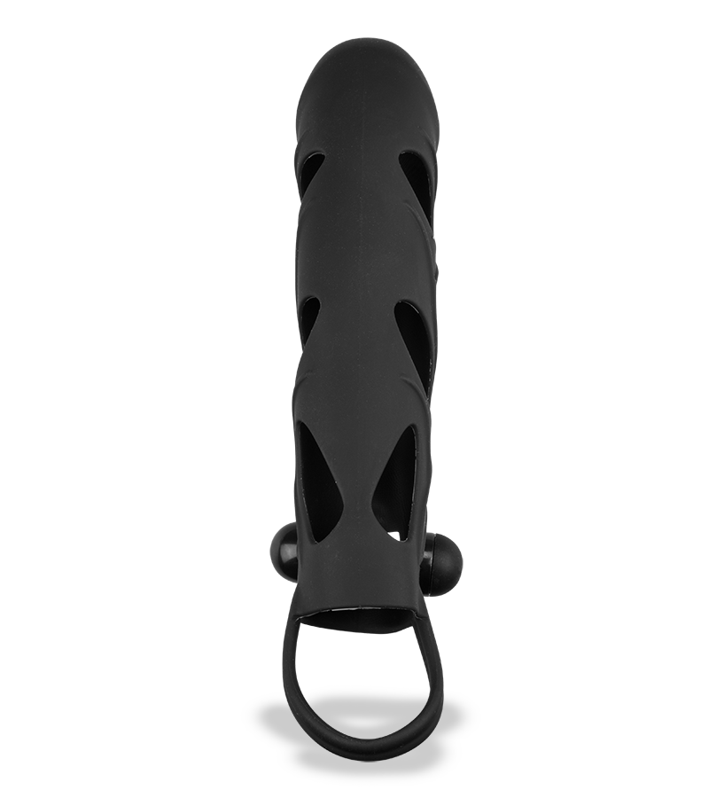 Vibro-Sleeve aus Silikon mit Rabbit-Reizer