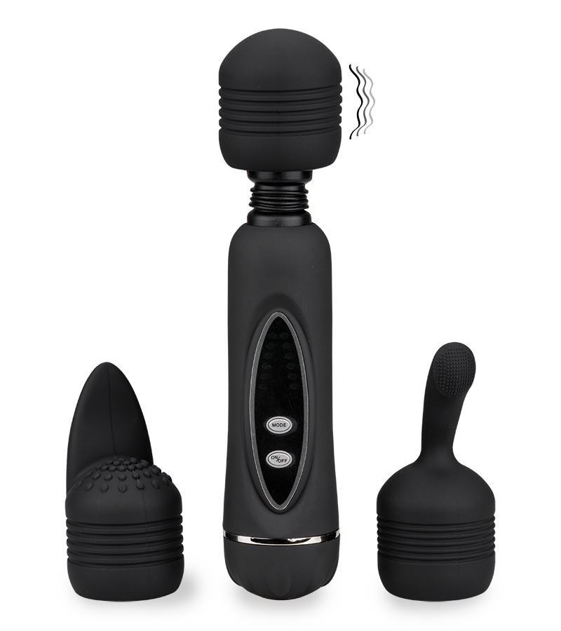 Wand Massager mit 3 Aufsätzen