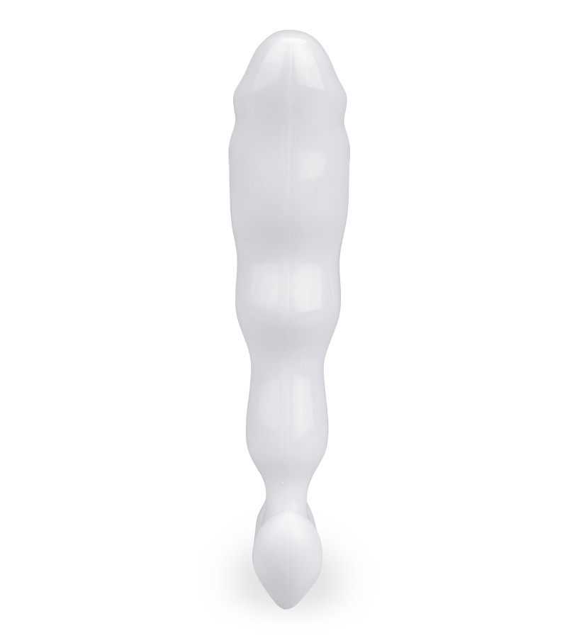 Weißer Prostata-Plug Odin, M-Größe