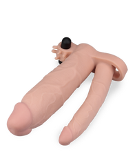 Load image into Gallery viewer, XXL-Penisverlängerung mit Dildo und Klitorisreizer